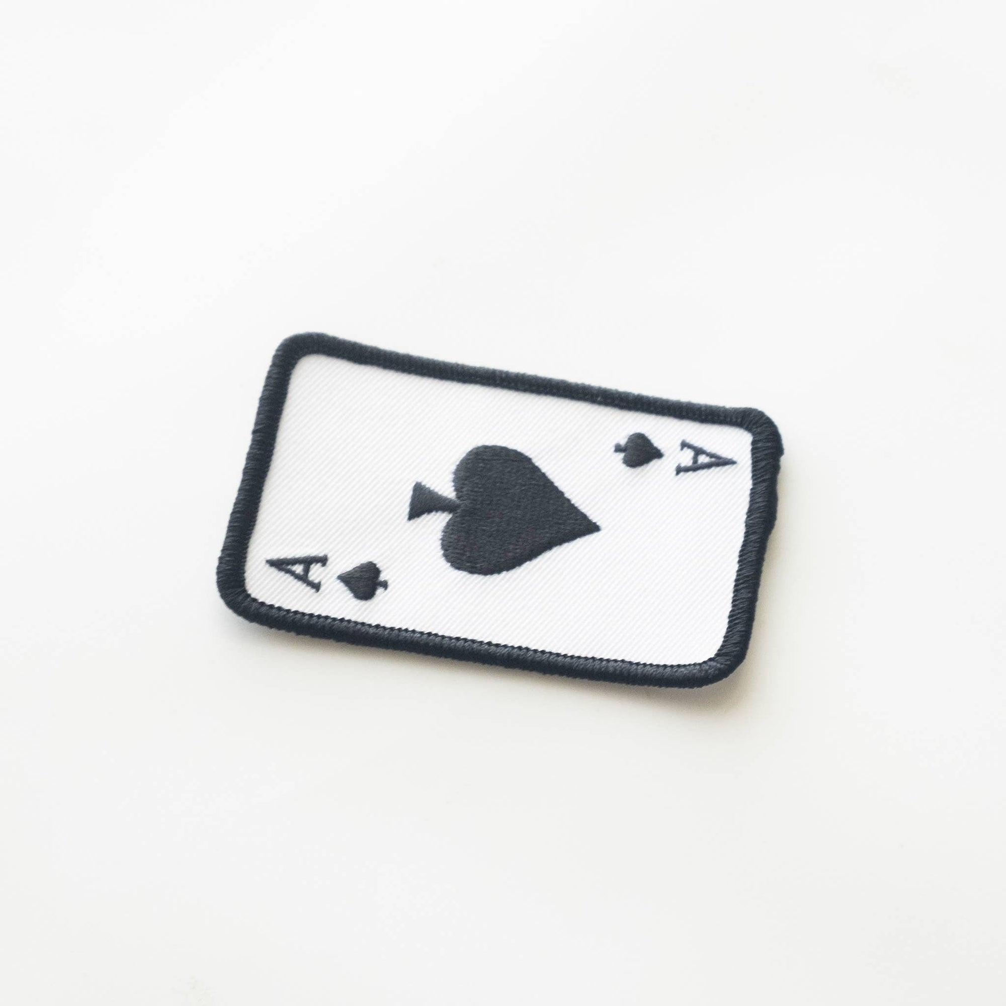 Ace of Spades Embroidered Iron on Patch