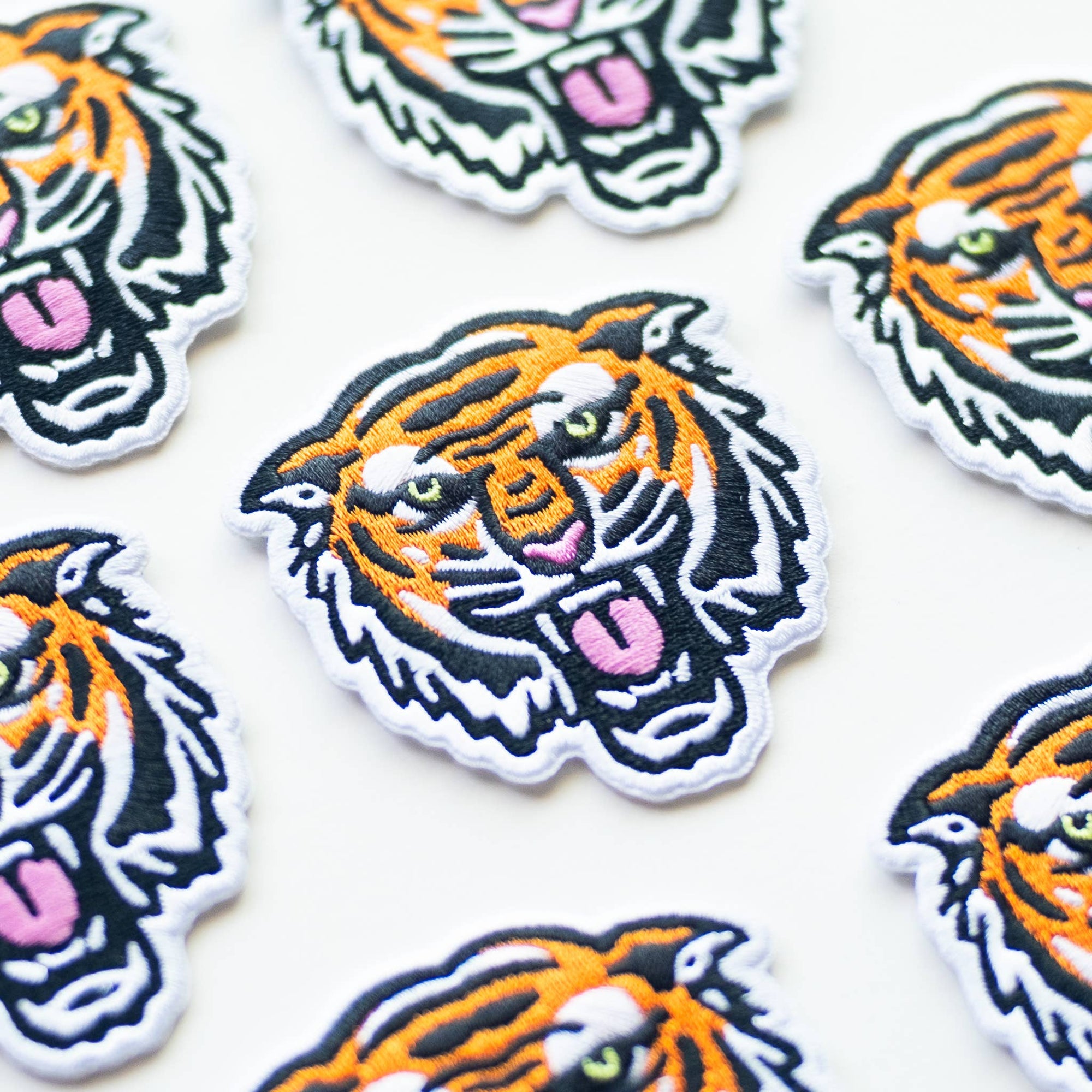 Bengal Tiger Face Embroidered Iron on Patch