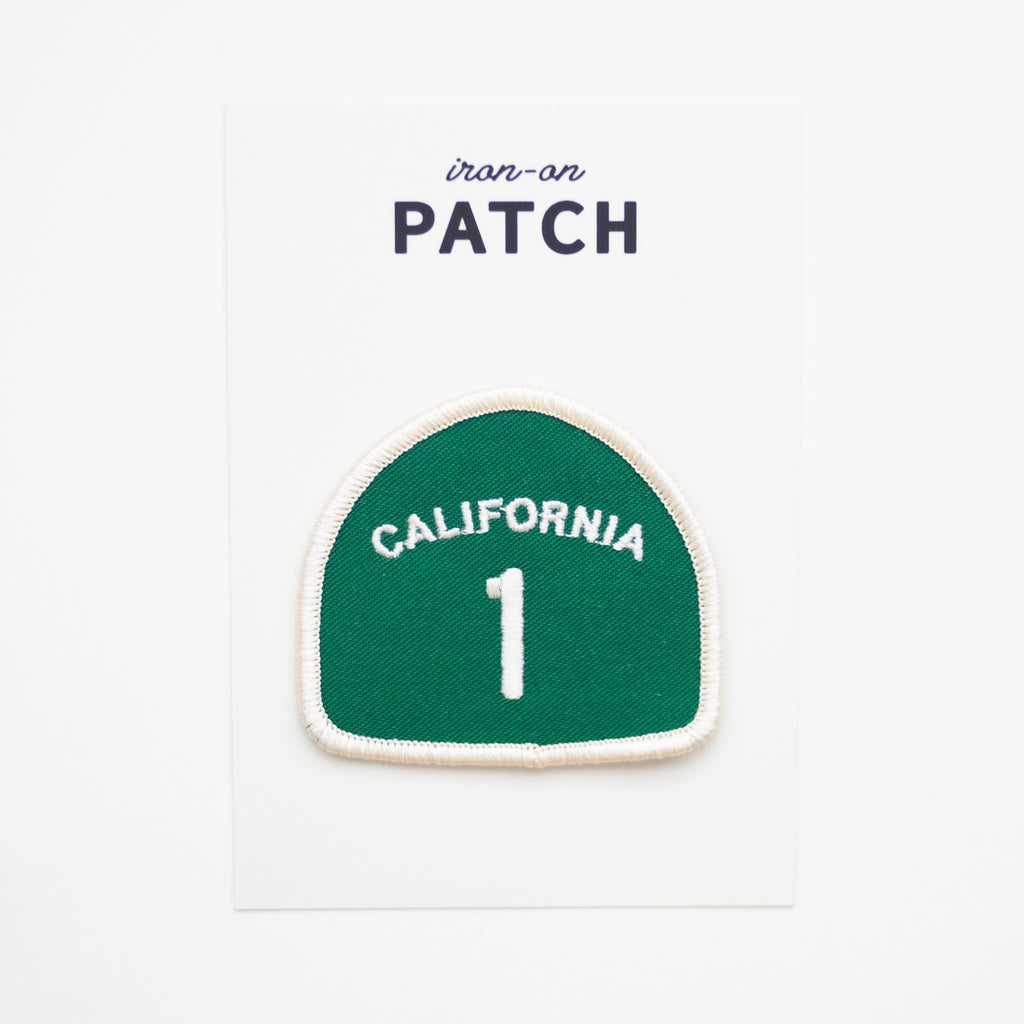 Califonria Pacific Coast Highway 1 Embroidered Iron on Patch