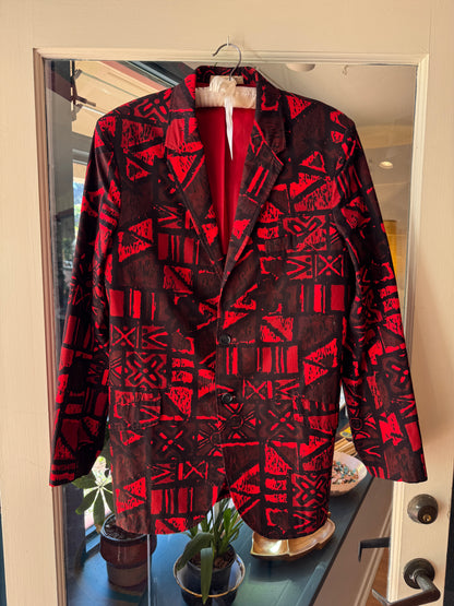 1960s Sandwich Isles Men’s Tiki Blazer (Size: 39L)