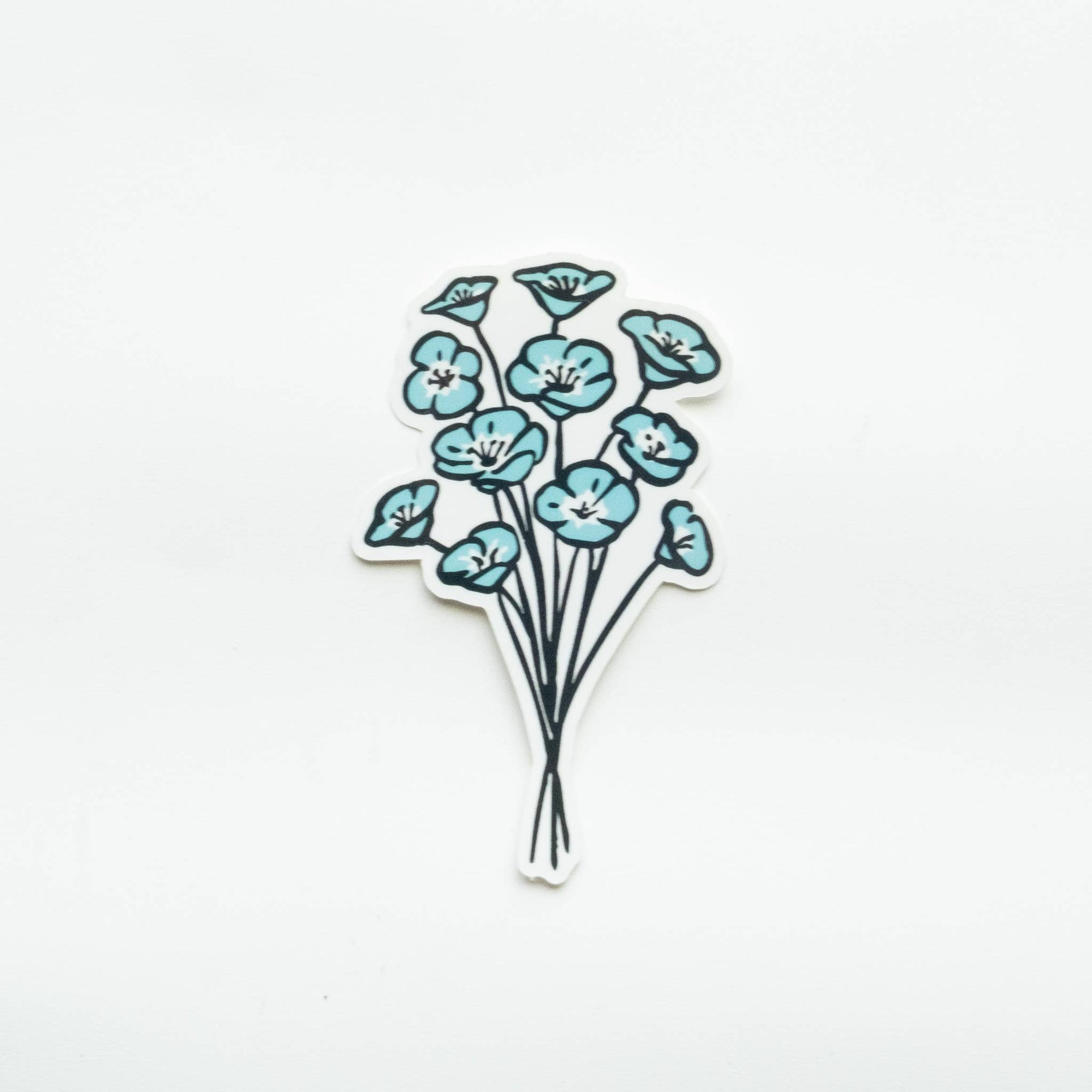 California Native Wildflowers Vinyl Sticker Three-Pack