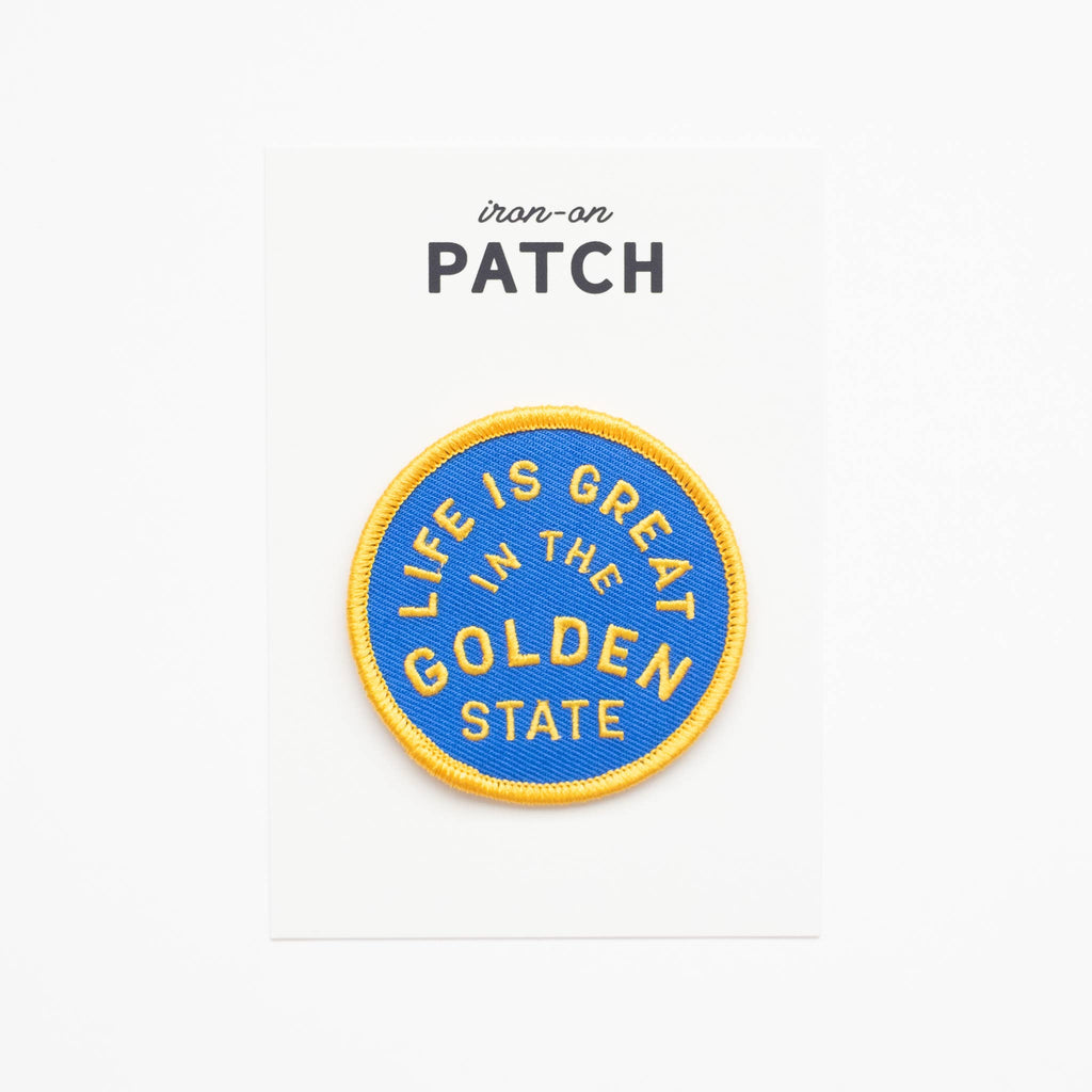 Golden State Embroidered Iron on Patch - California