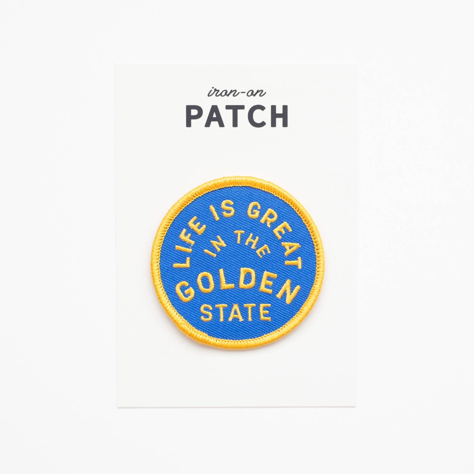 Golden State Embroidered Iron on Patch - California