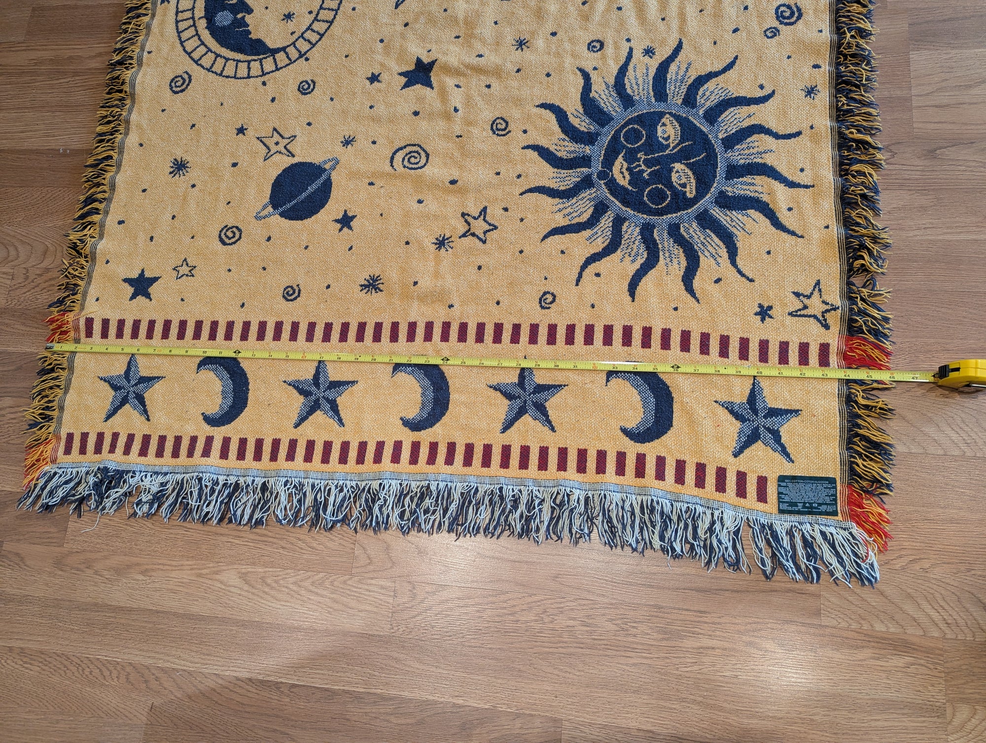 90s Celestial Tapestry Throw Blanket