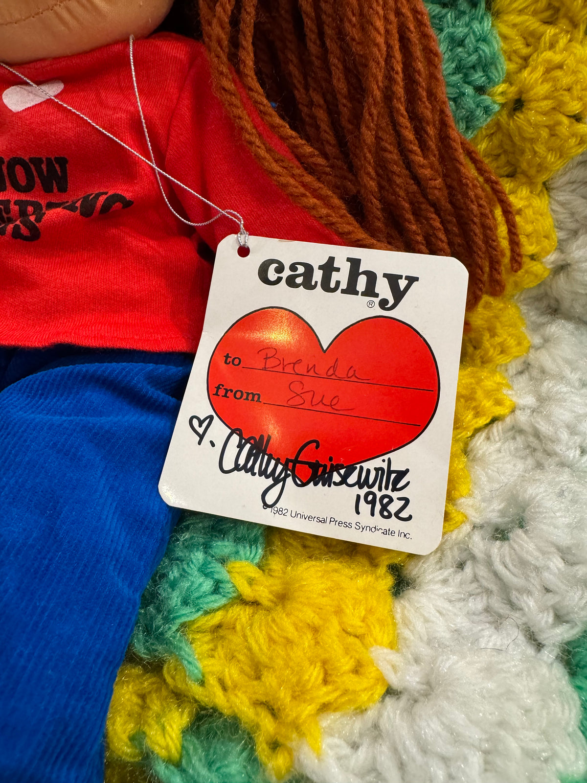 Cathy Doll w/ Autographed Tag by Cathy Guisewite