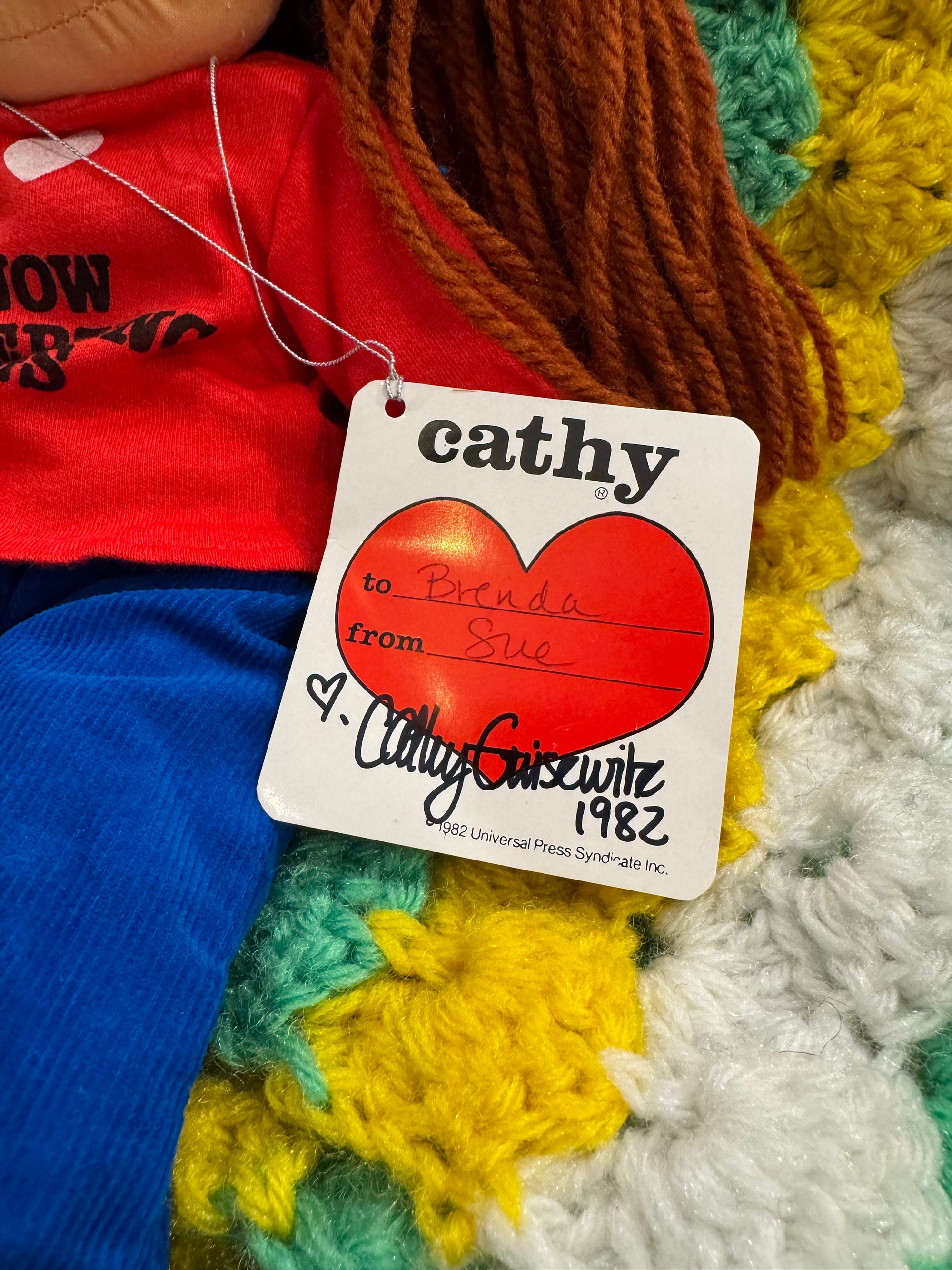 Cathy Doll w/ Autographed Tag by Cathy Guisewite