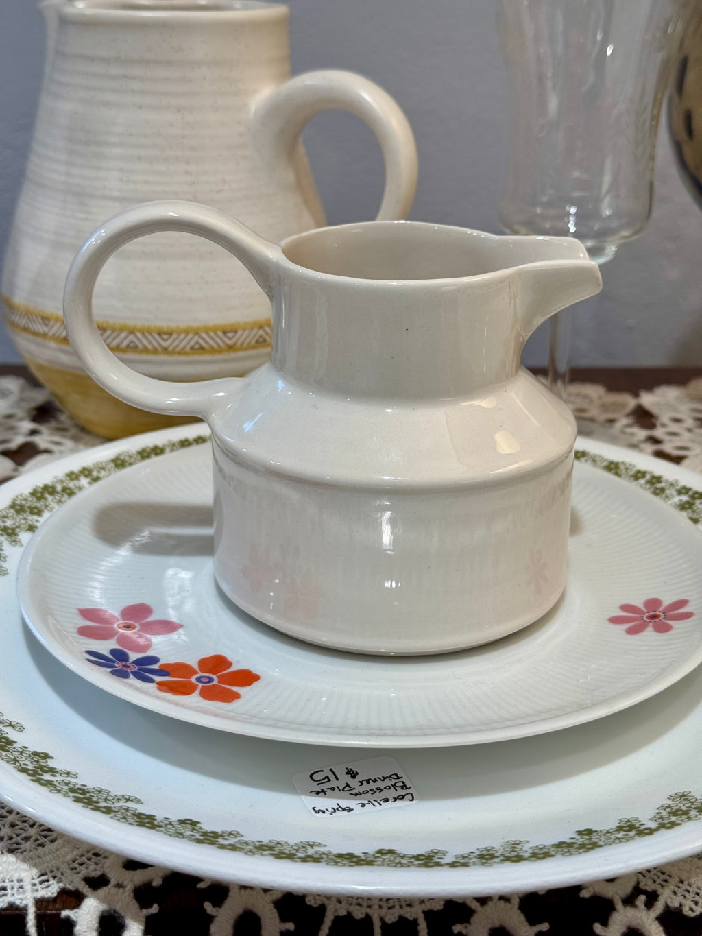 Midwinter Stonehenge White Creamer