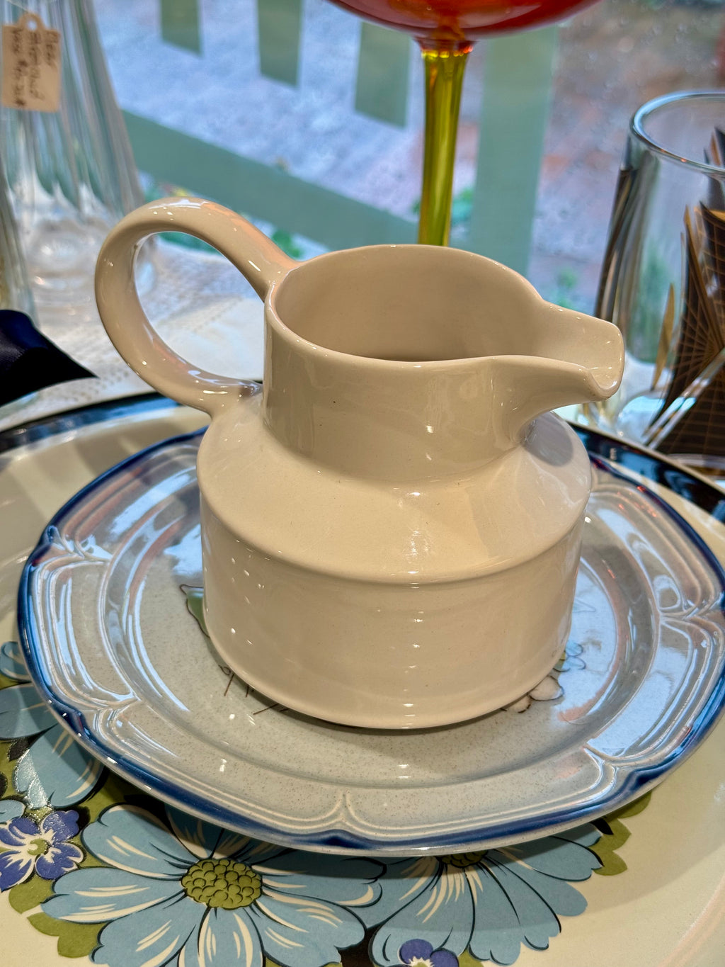 Midwinter Stonehenge White Creamer