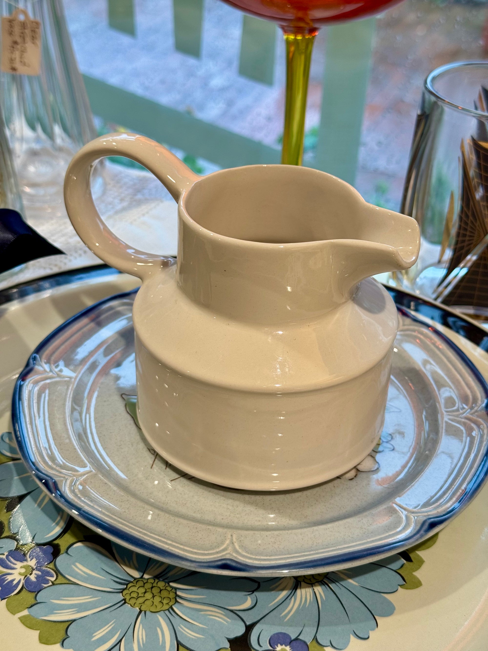 Midwinter Stonehenge White Creamer