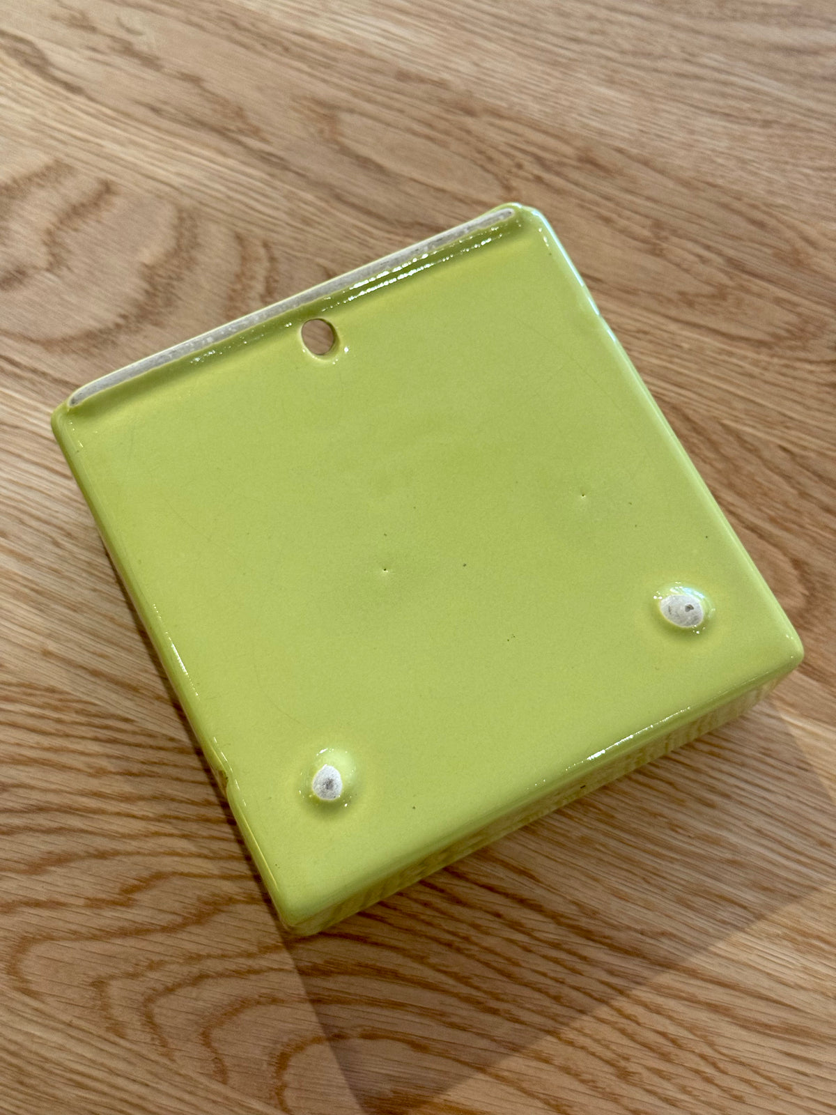 California Pottery Green & Gold Wall Pocket