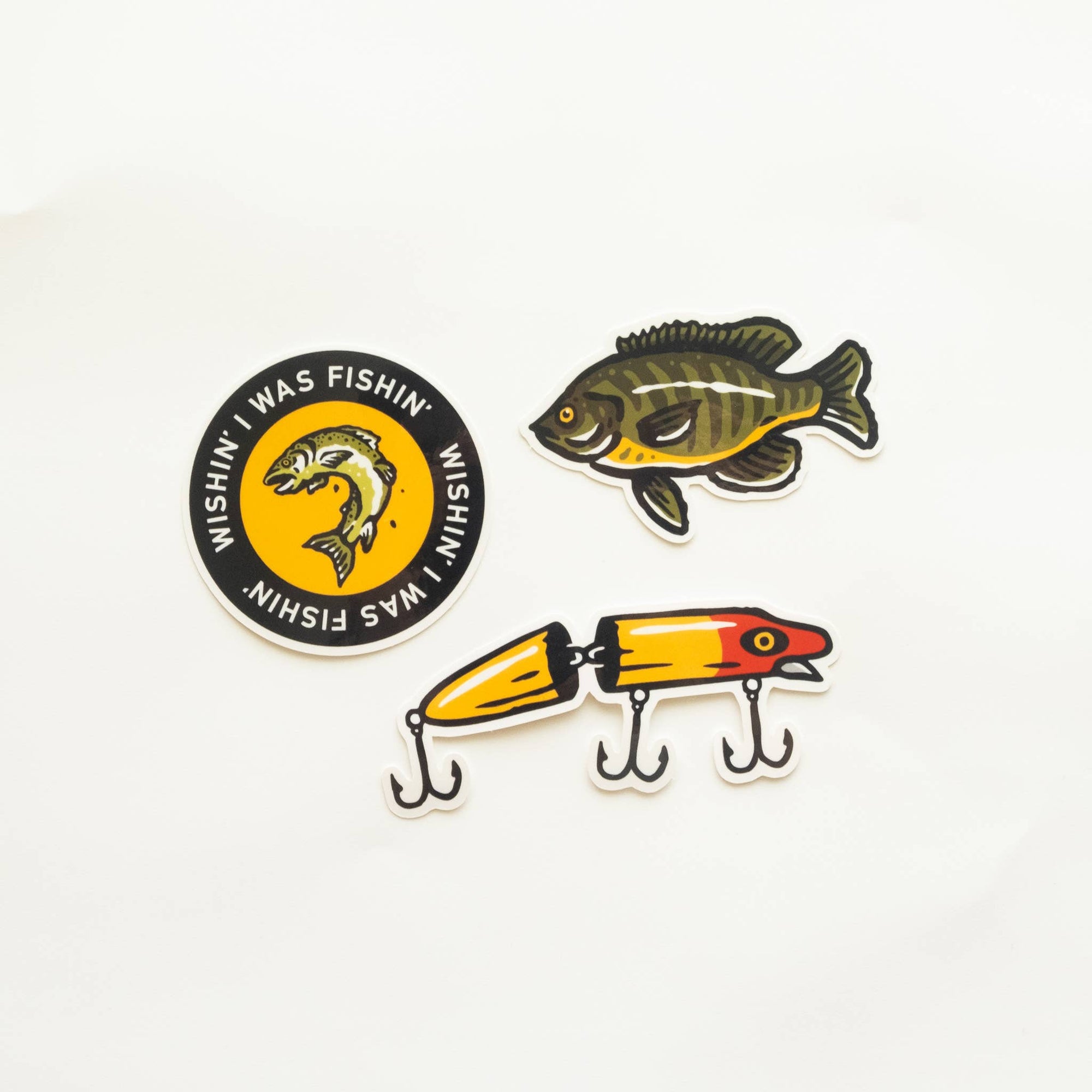 Fishing Vinyl Sticker Three-Pack