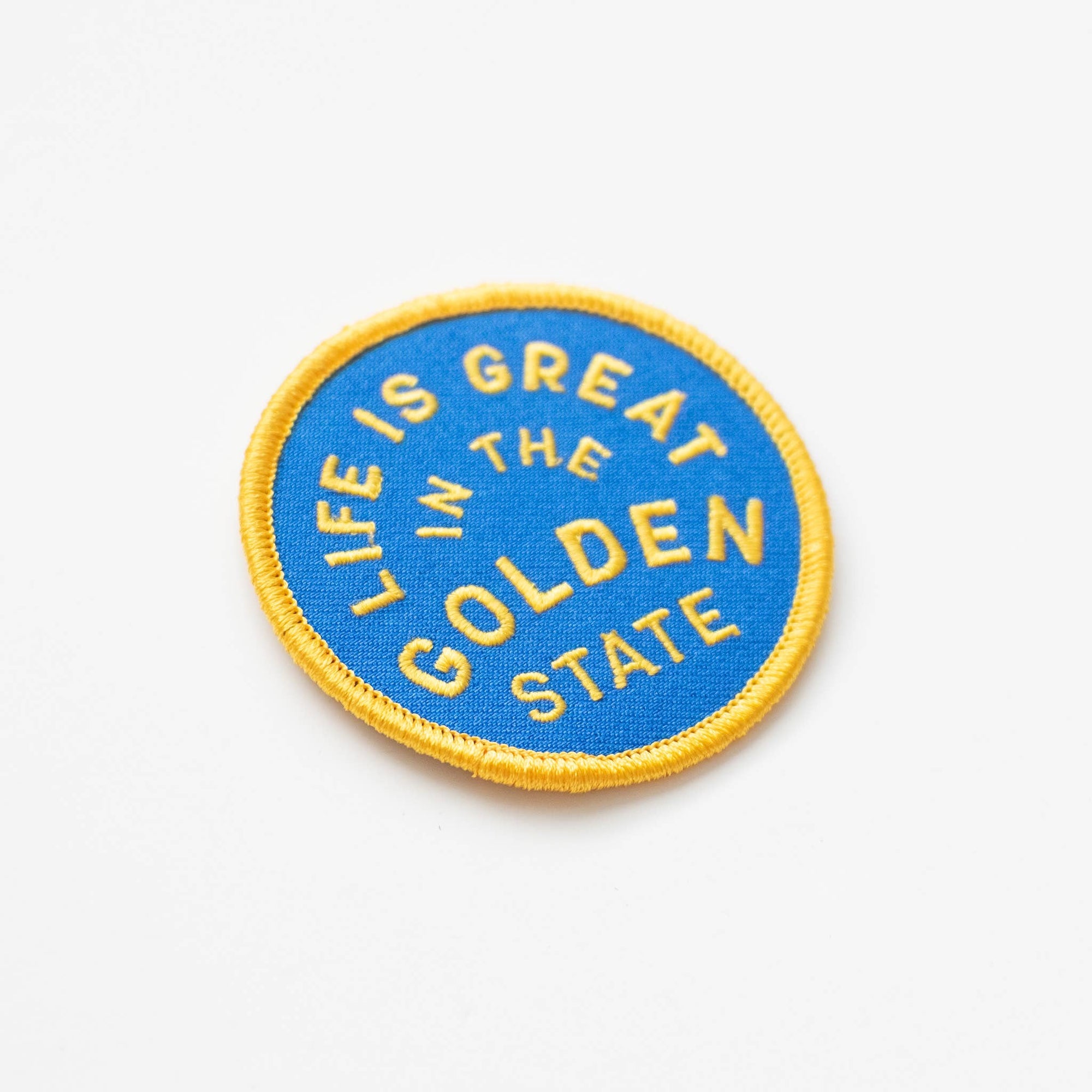 Golden State Embroidered Iron on Patch - California