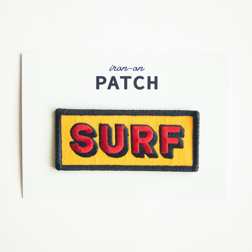SURF Embroidered Iron on Patch