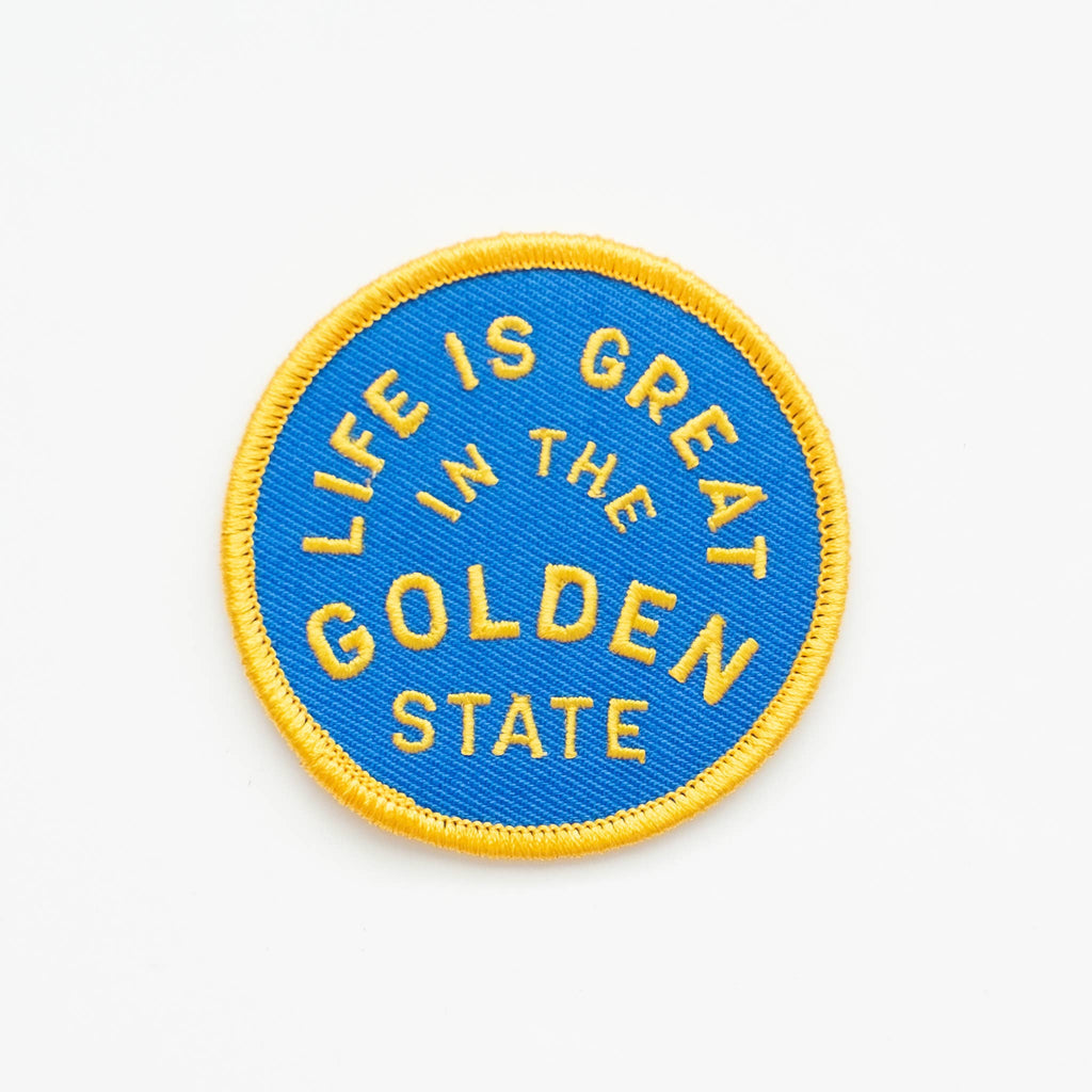 Golden State Embroidered Iron on Patch - California