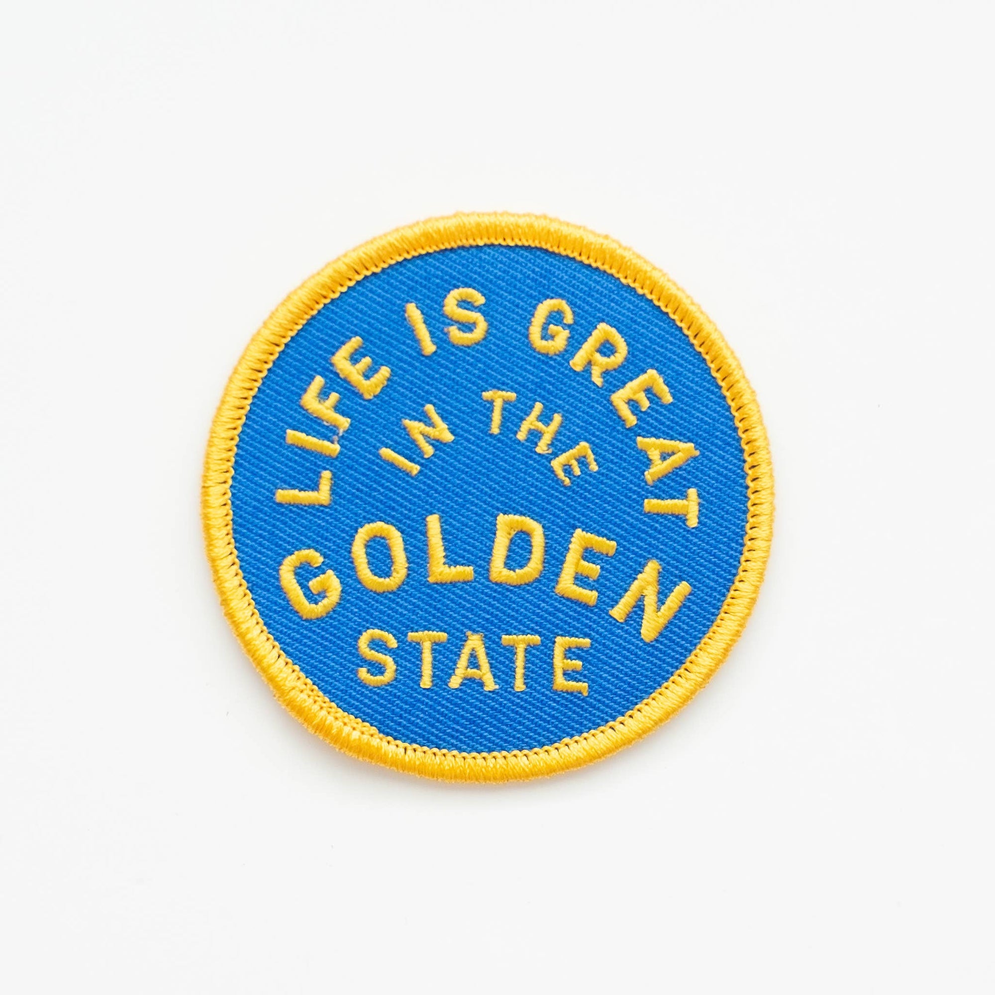 Golden State Embroidered Iron on Patch - California