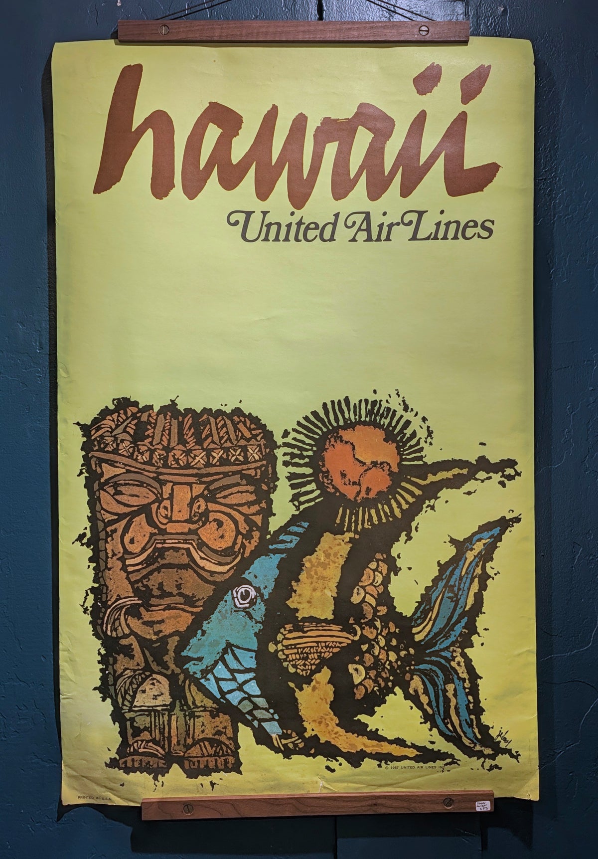 United Air Lines Hawaii Poster by James Jebary