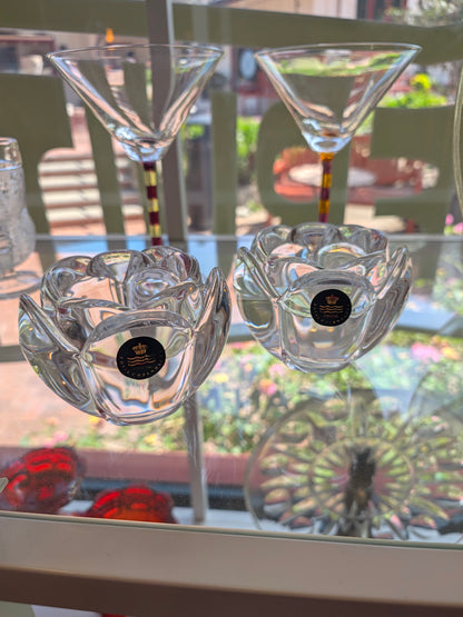 Royal Copenhagen Flower Votive Candle Holders (Pair)