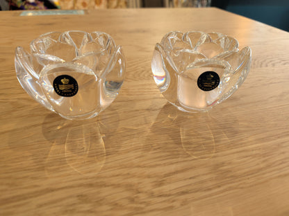 Royal Copenhagen Flower Votive Candle Holders (Pair)