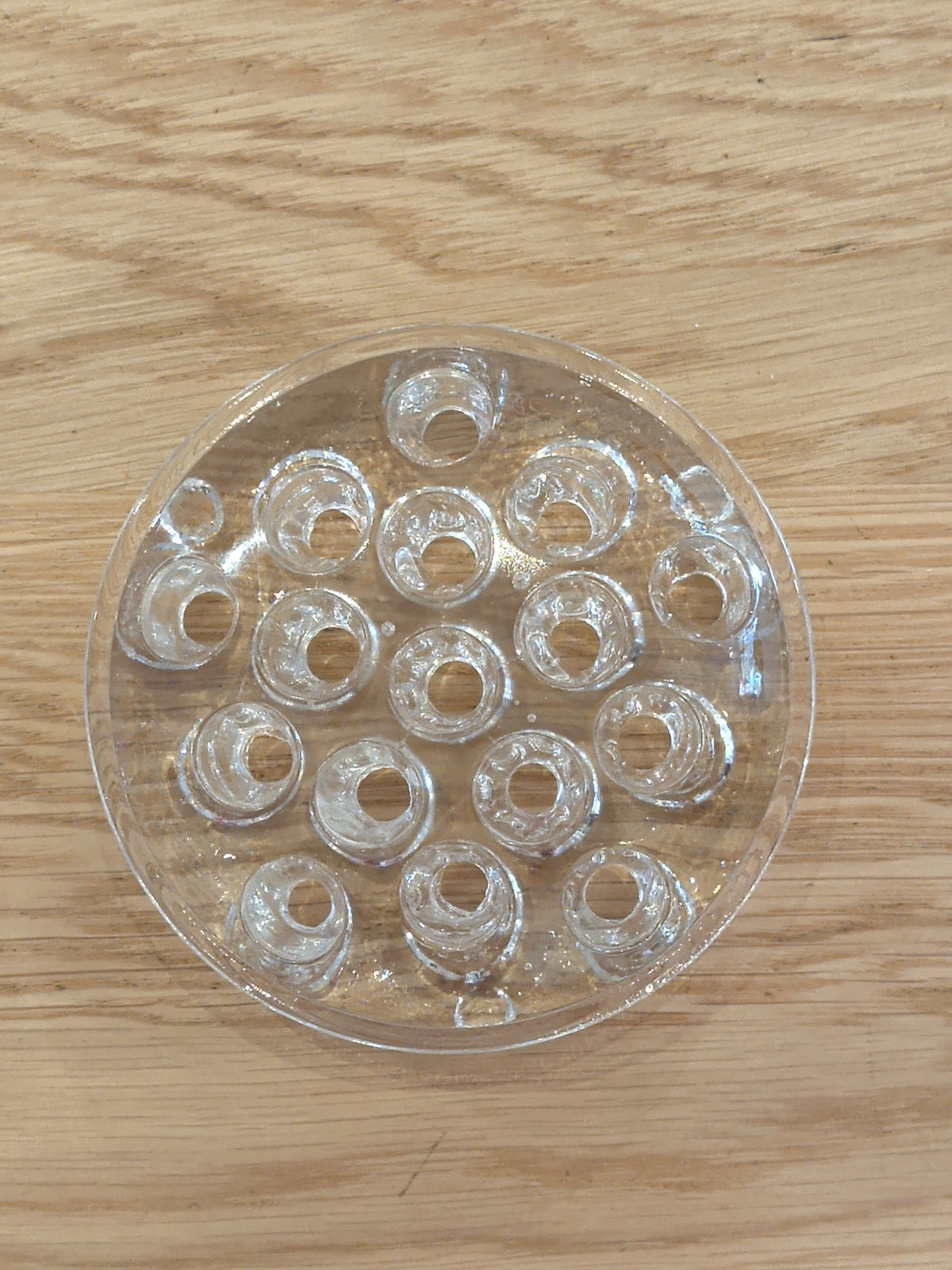 16 Hole Glass Flower Frog