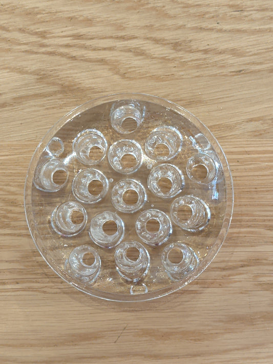 16 Hole Glass Flower Frog