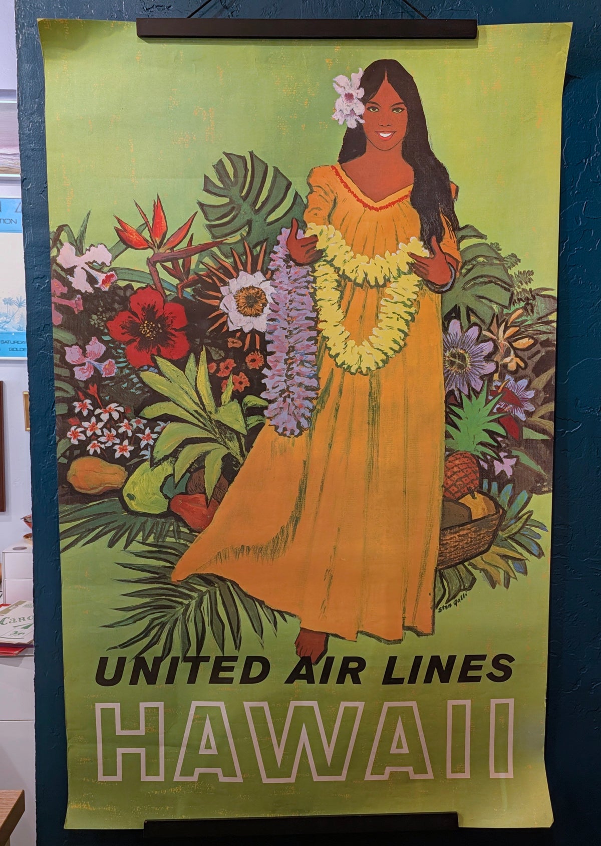 United Air Lines Hawaii Poster by Stan Galli