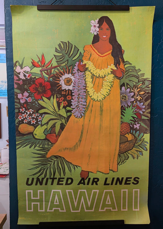 United Air Lines Hawaii Poster by Stan Galli