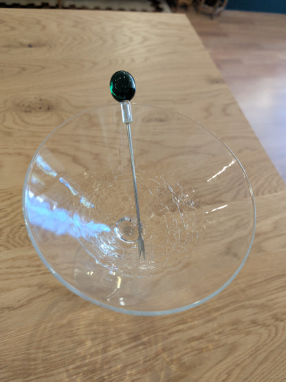 Glass Olive Cocktail Picks (set of 4)