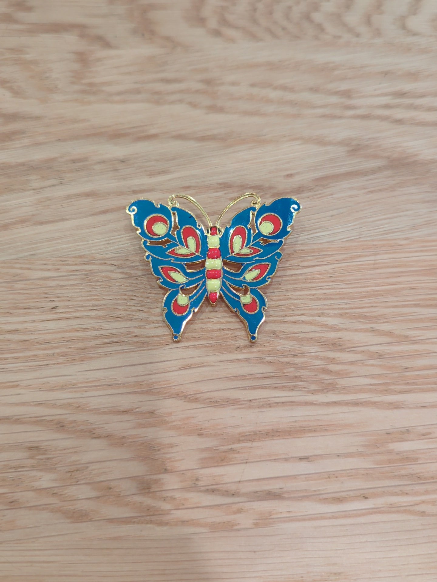 Enamel Butterfly Brooch