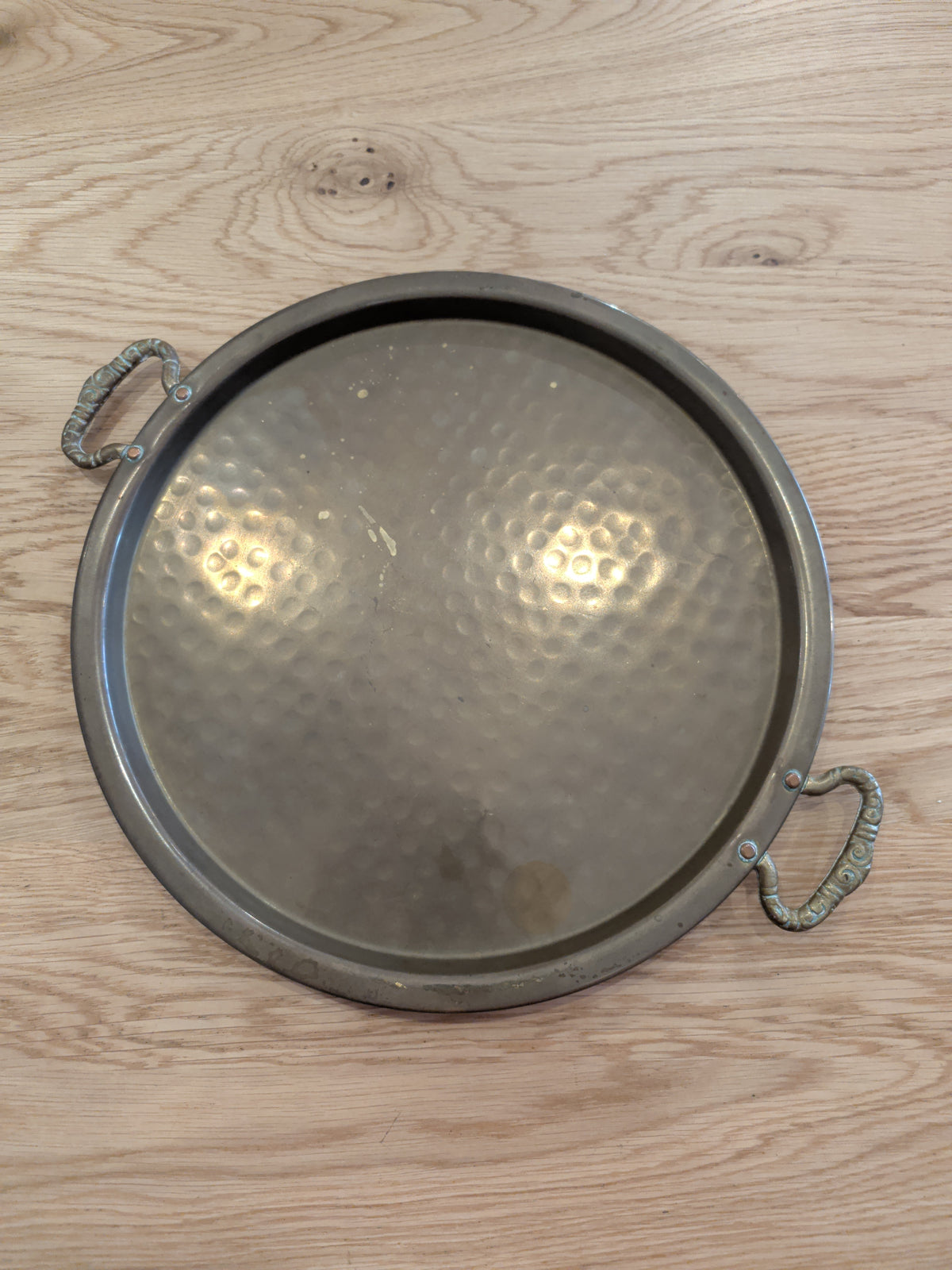 Hammered Brass Tray