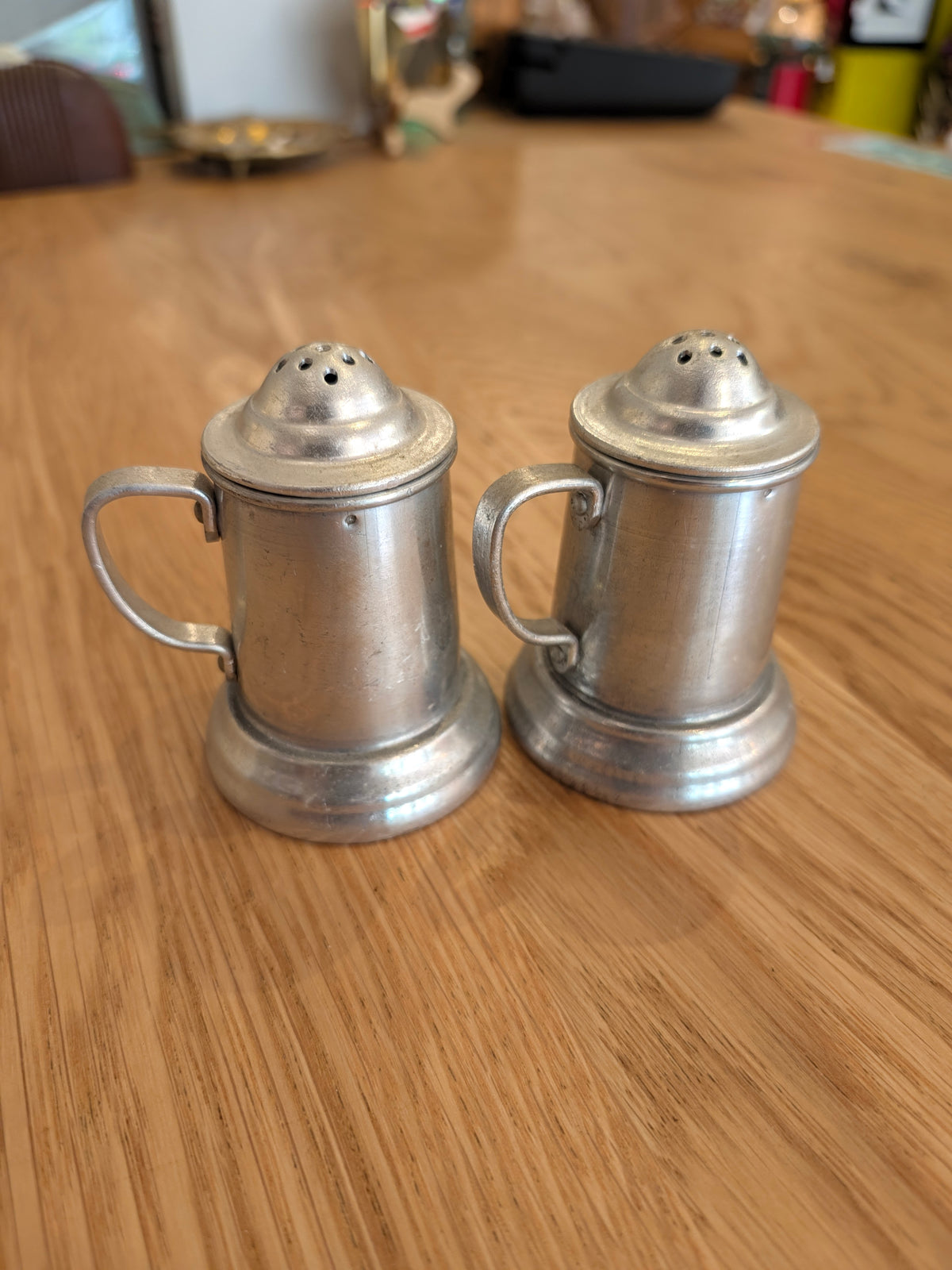 Metal Stein Salt and Pepper Shakers
