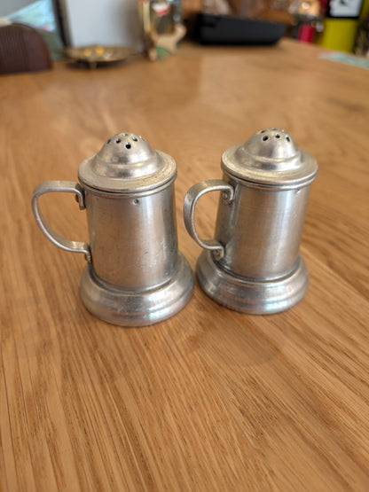 Metal Stein Salt and Pepper Shakers