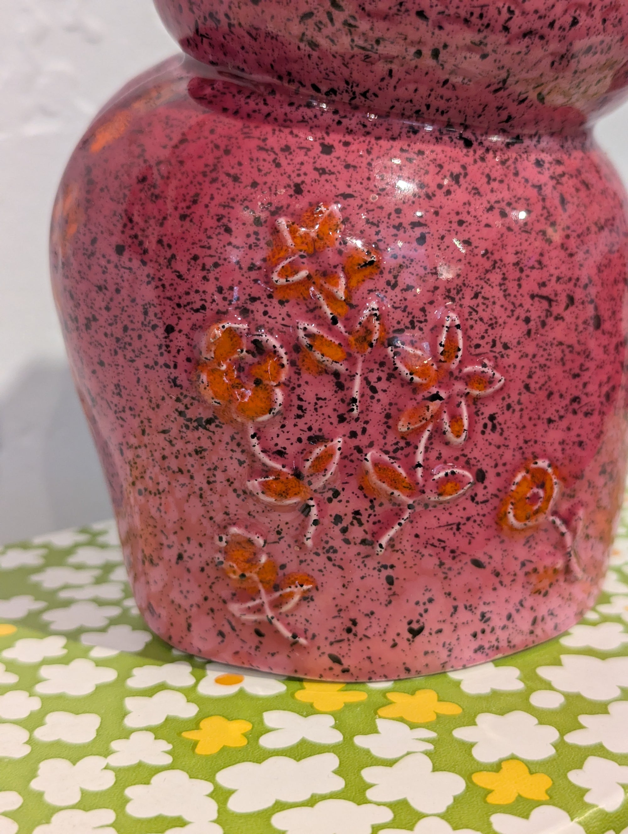 Pink Rosenthal-Netter Owl Coin Bank