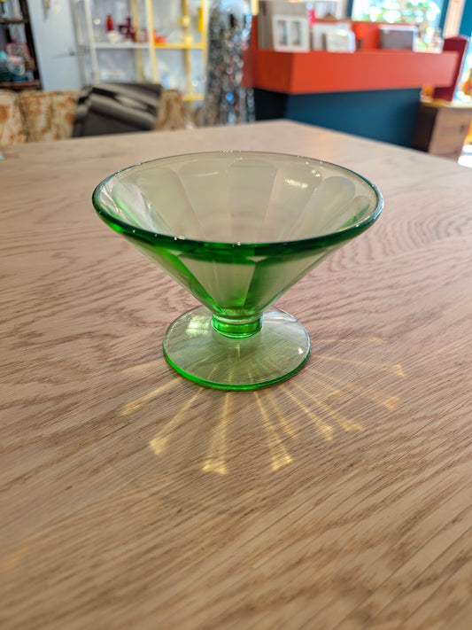 Uranium Glass Sherbet Cup